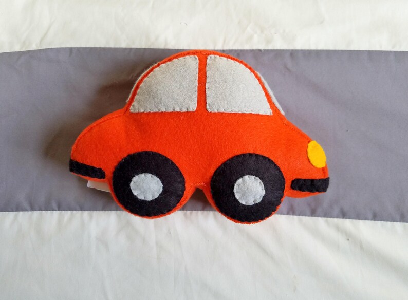 Felt Car Shaped Pillow Kids Transportation Theme Room Etsy
