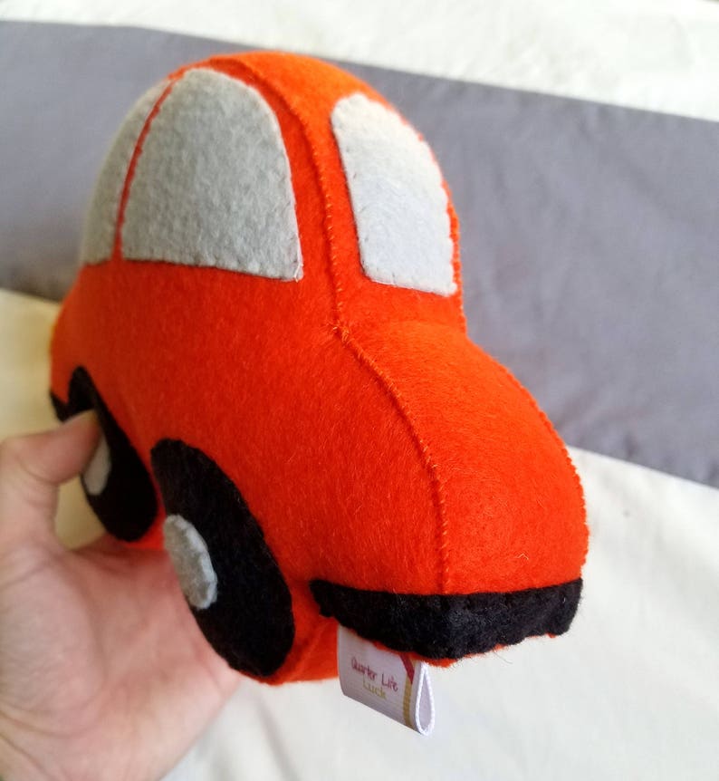 Felt Car Shaped Pillow Kids Transportation Theme Room Etsy