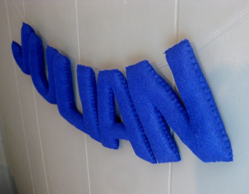 Name Garland Felt Nursery Letters Personalized Banner Etsy