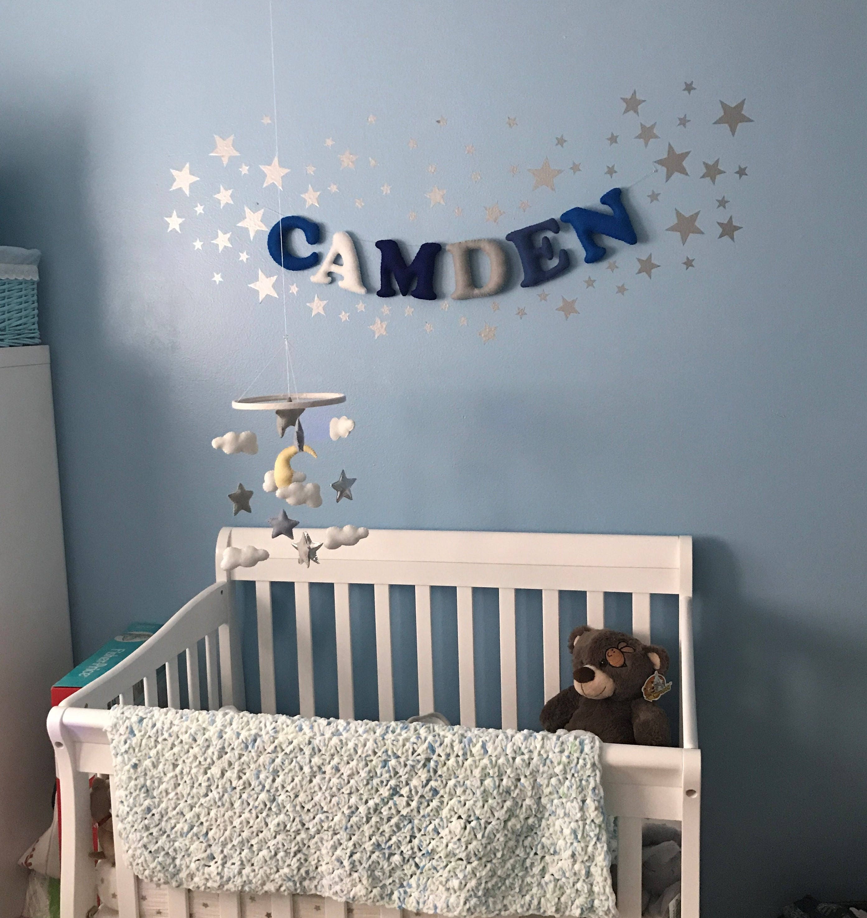 Children/'s Bedroom Decor Nursery Name Sign Gift for New Parents Nursery Decoration Custom Name Sign Baby Shower Gift