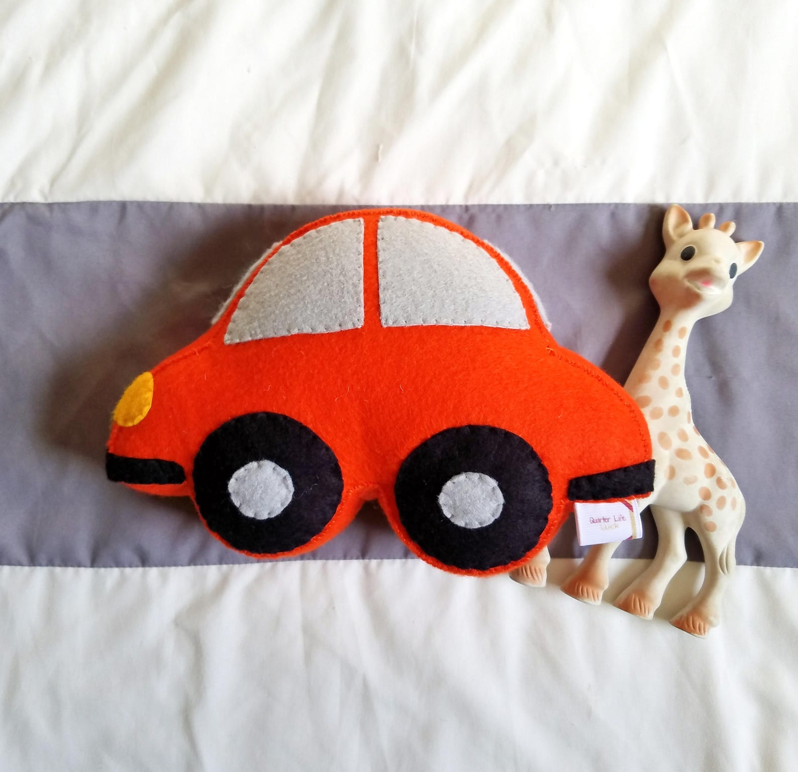 Felt Car Shaped Pillow Kids Transportation Theme Room Etsy
