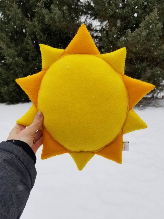Sun Shaped Yellow Pillow Stuffed Plush Sun Shaped Yellow Pillow Stuffed Plush
