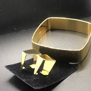 Joan Rivers Art Deco Bracelet Earrings Box
