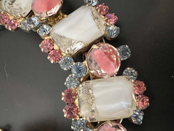 Rare Juliana White Pink Givre Bracelet - image 2