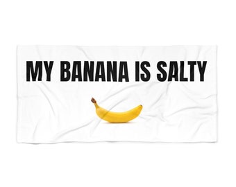 Banana Beach Towel: white elephant gift, funny gifts
