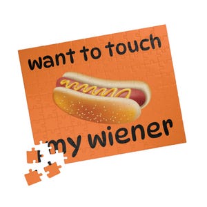 Funny Wiener Jigsaw Puzzle: Humorous Adult Gag Gift