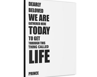 Prince wall art, Prince song lyrics, Let's go crazy Canvas Gallery Wraps