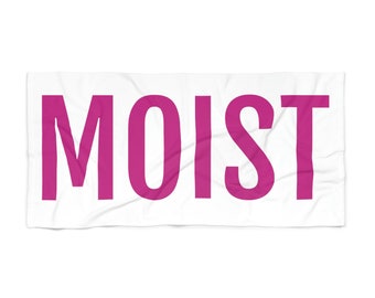 Moist Funny Beach Towel: Extra Large Vacation Pool Towel