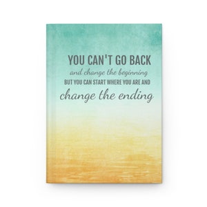 Inspirational Quote Journal: Matte Hardcover Diary