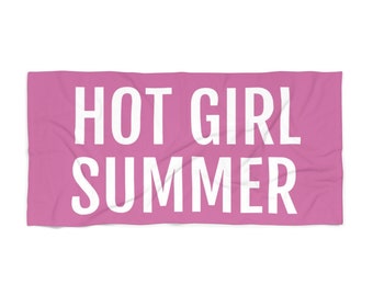 Hot Girl Summer Beach Towel: Large Poolside Towel