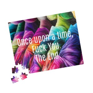 Funny Adult Jigsaw Puzzle: Sarcastic Quote Gift