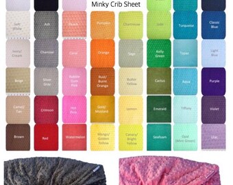 Minky Crib Sheet Etsy