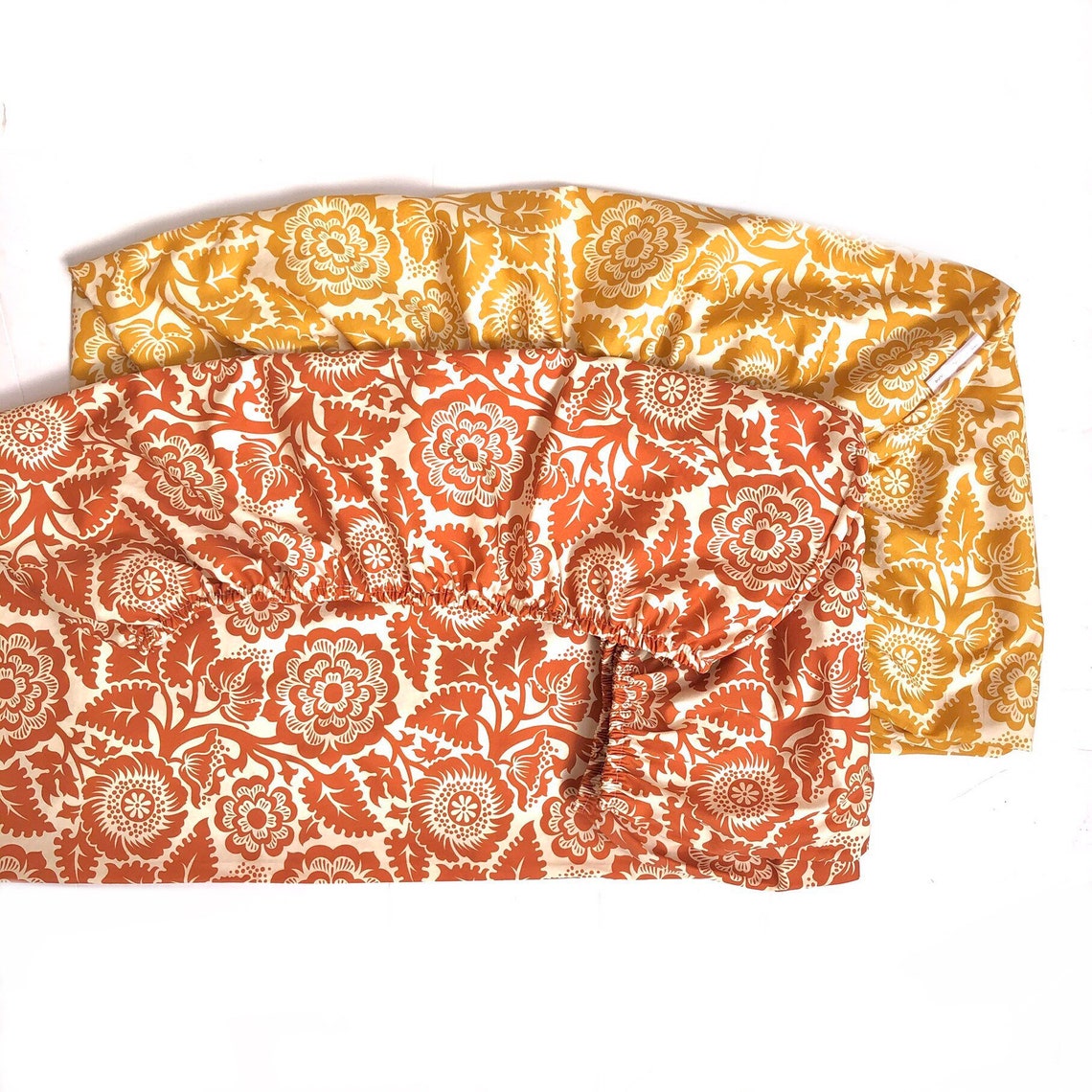 Crib Sheet or Changing Pad Cover BLOCKPRINT BLOSSOM GOLD - Etsy