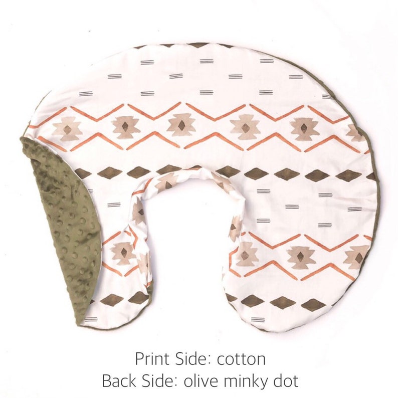 Nursing Pillow Cover VINTAGE MUDCLOTH Rust Nursing Pillow Etsy