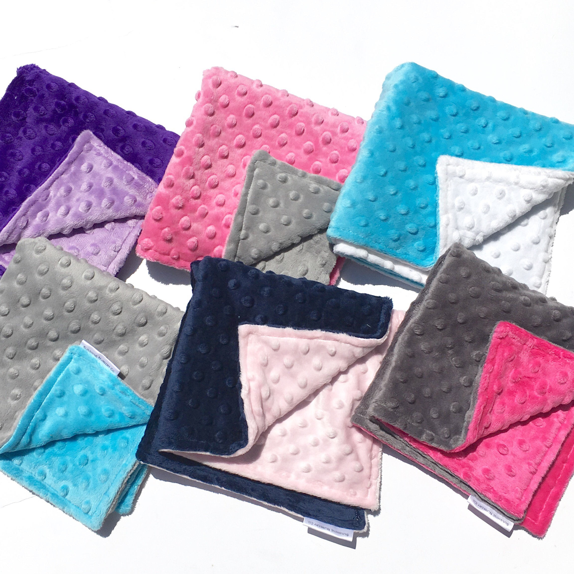 15x15 Minky DoubleSided Lovey Blanket Lovey Etsy