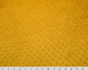 GOLD Cuddle Dimple- Shannon Fabrics- Minky Dot- 3mm pile- 60in wide