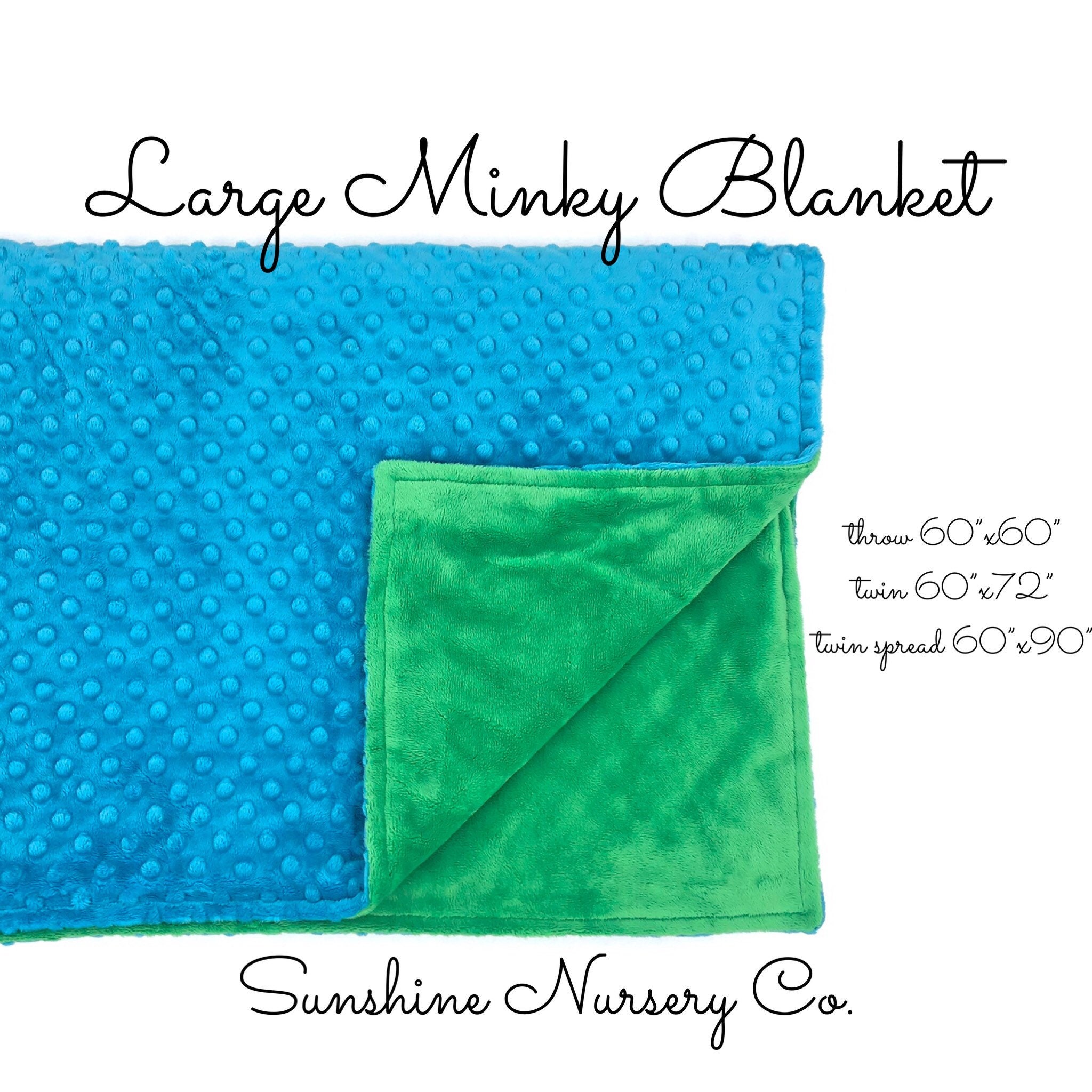LARGE MINKY BLANKET You Pick Colors and Size 60x60 60x72 60x90minky Dot Blanket Twin Blanket Minky Throw Blanket Free Shipping Etsy