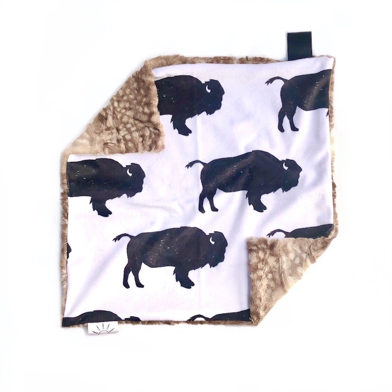 Lovey Blanket BUFFALOES Buffalo Lovey Baby Lovey Security Etsy