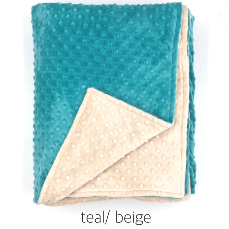 LARGE MINKY BLANKET You Pick Colors and Size Etsy