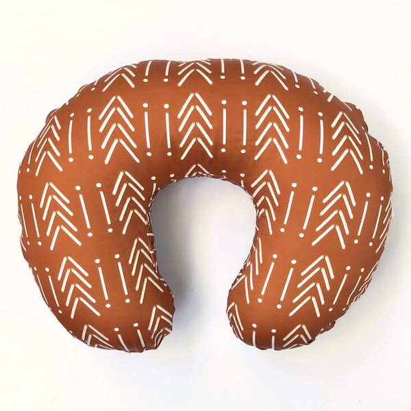 Rust Mudcloth Pillow Etsy