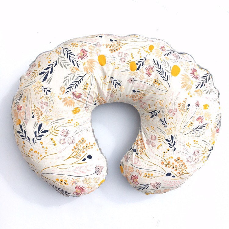 Nursing Pillow Cover- WISPY DAYBREAK- floral pillow cover- floral cov…