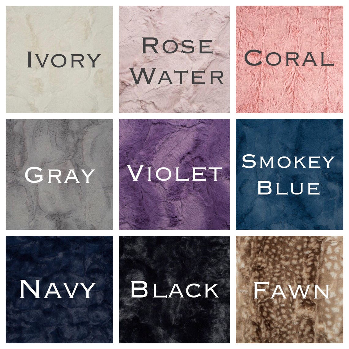 Fur Baby Blanket FLORAL FAWN baby blanket baby bedding Etsy