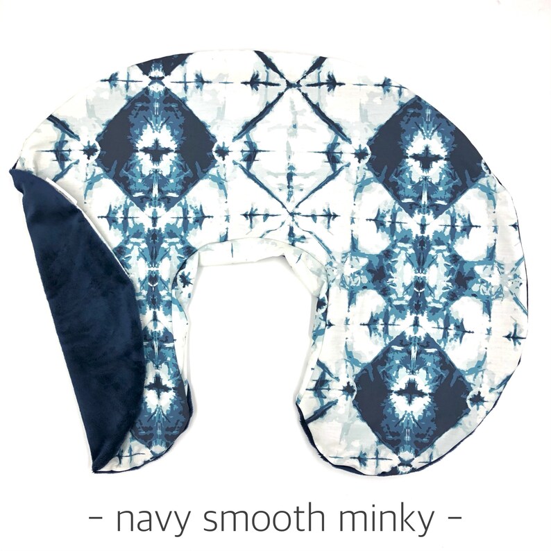 Nursing Pillow Cover INDIGO BOHO Baby Pillow Tie Dye Pillow Etsy