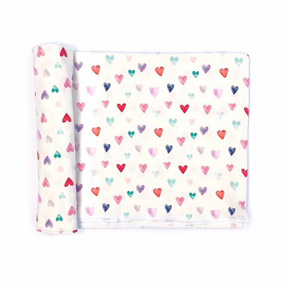 heart swaddle blanket