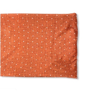 Crib Sheet or Changing Pad Cover- RUST DOT- rust copper Crib Sheet- rust copper Changing Pad- boho Crib Sheet- boho bedding- modern- neutral