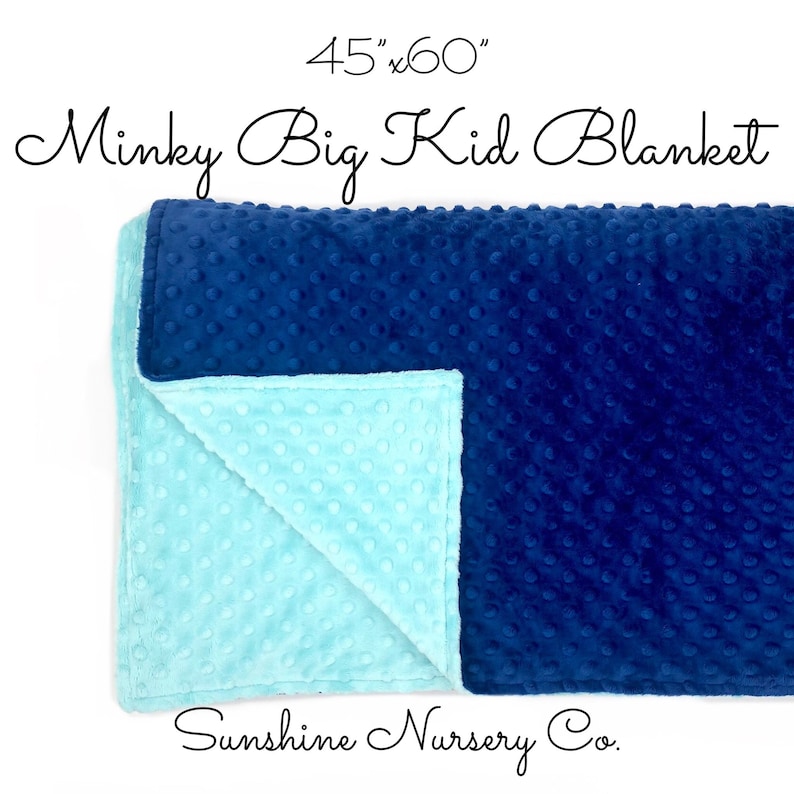 BIG MINKY BLANKET 45x60 Minky Doublesided Etsy