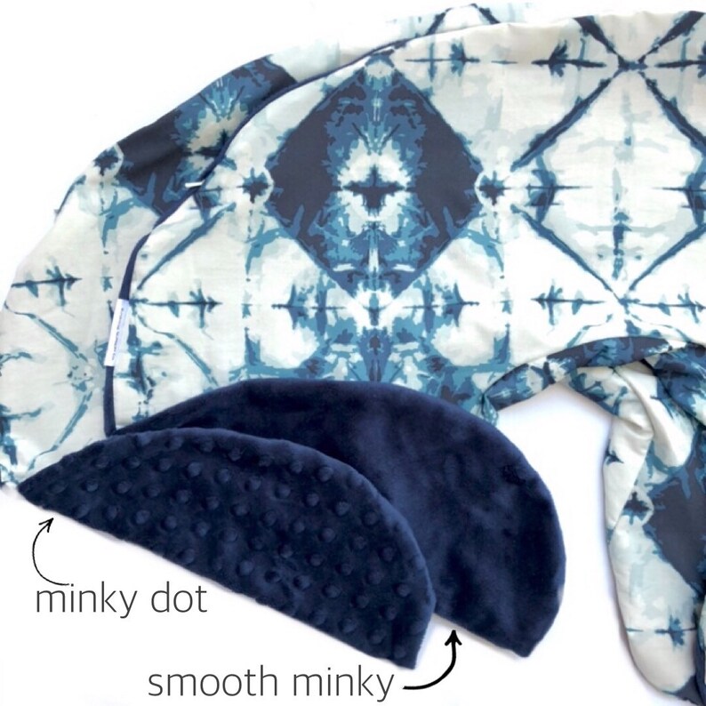 Nursing Pillow Cover INDIGO BOHO Baby Pillow Tie Dye Pillow Etsy