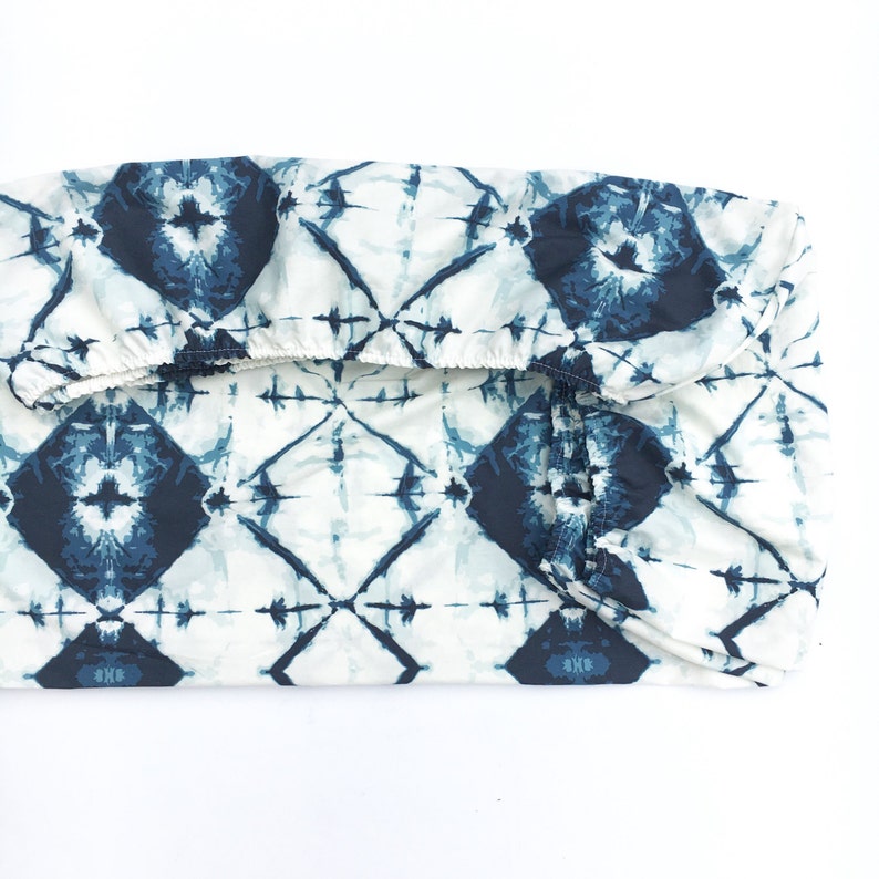 Crib Sheet Changing Pad Cover INDIGO BOHO Indigo Crib Etsy