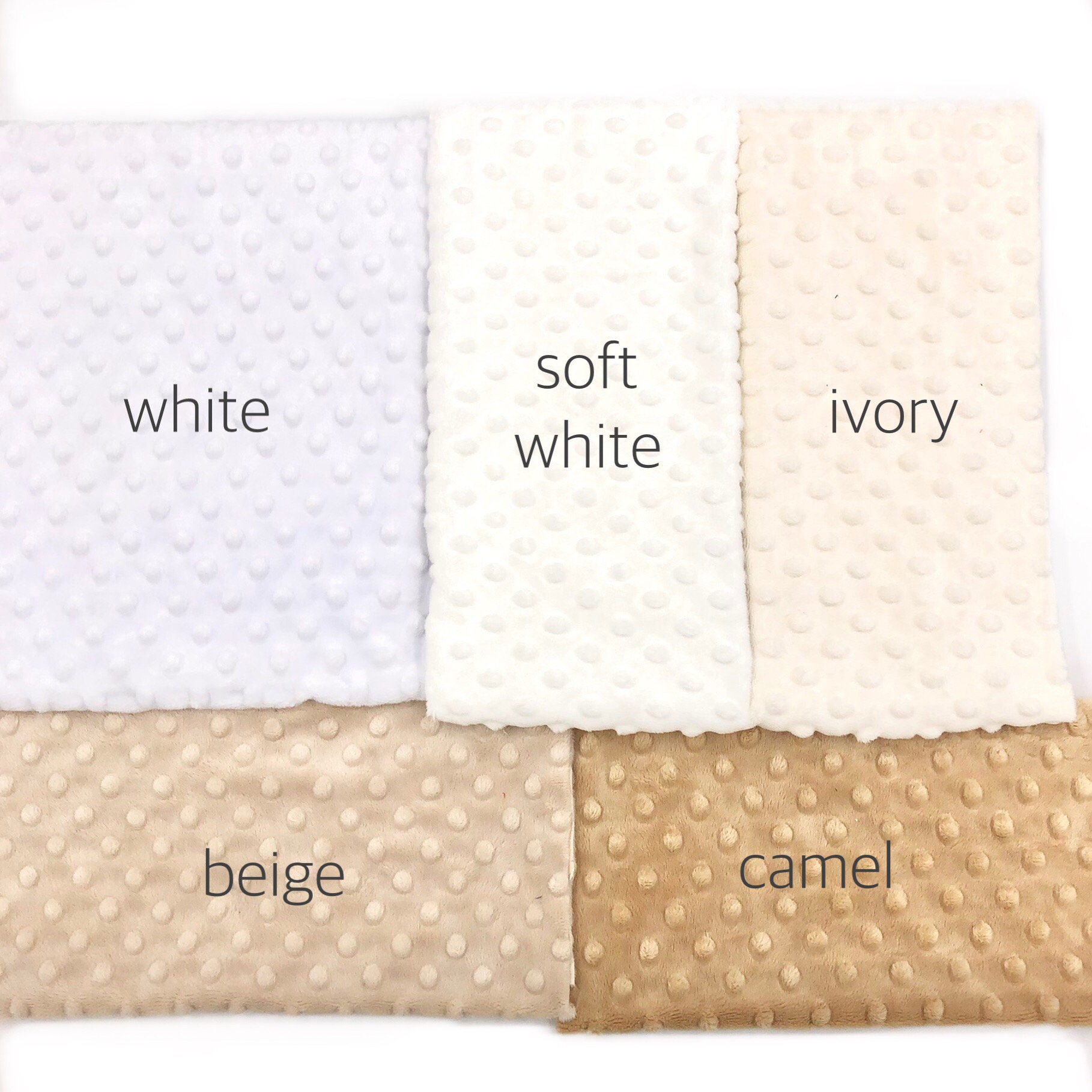 WHITE Minky Crib Sheet- Minky Changing Pad Cover- Cot- Mattress- Baby
