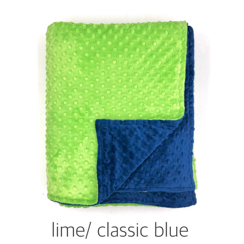 LARGE MINKY BLANKET You Pick Colors and Size Etsy