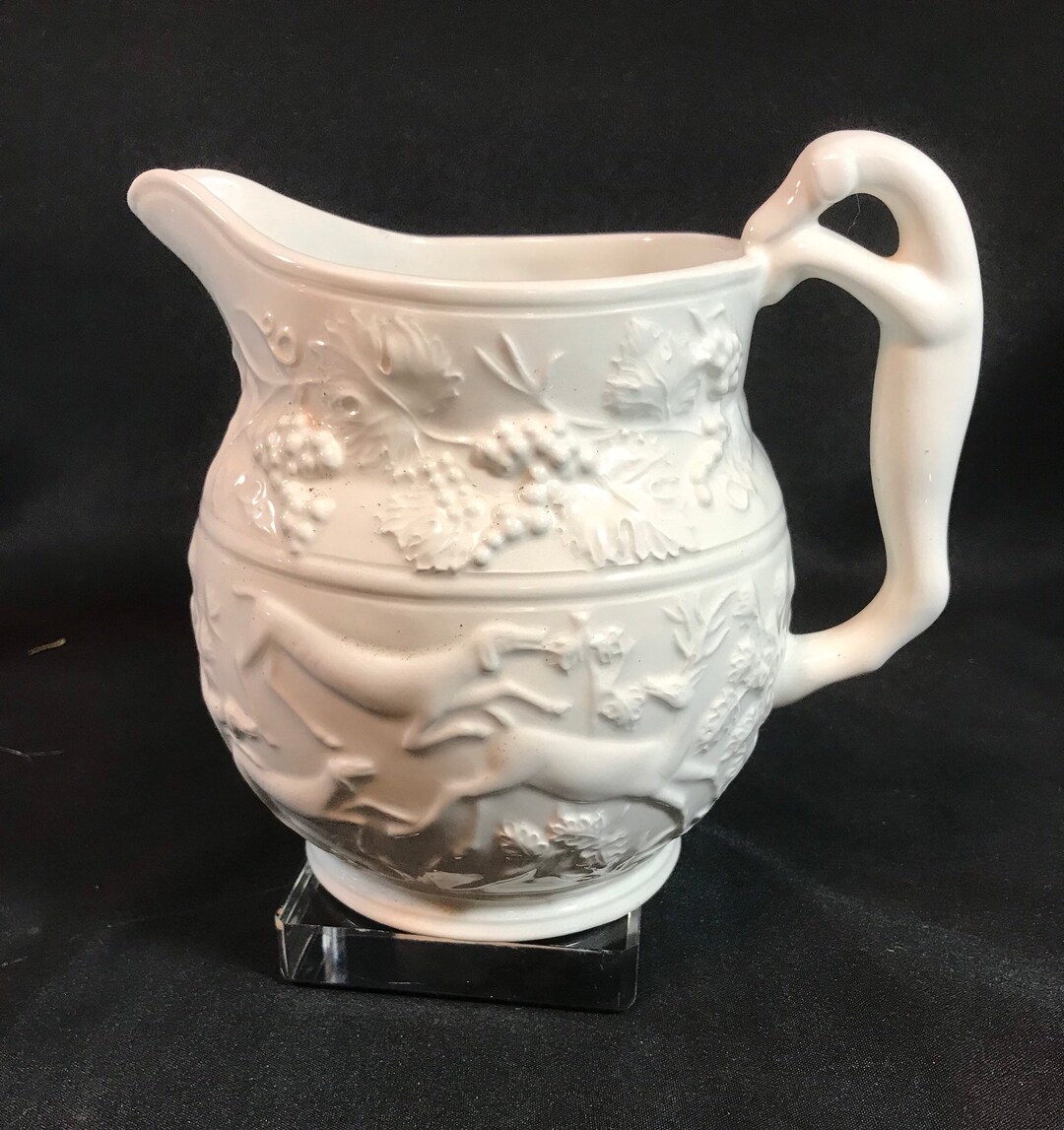 The Pitcher of the Hound, White Pitcher Made in Italy - Etsy