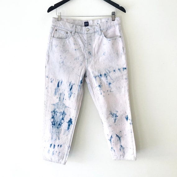Vintage GAP Blue Tie Dye Straight Leg 