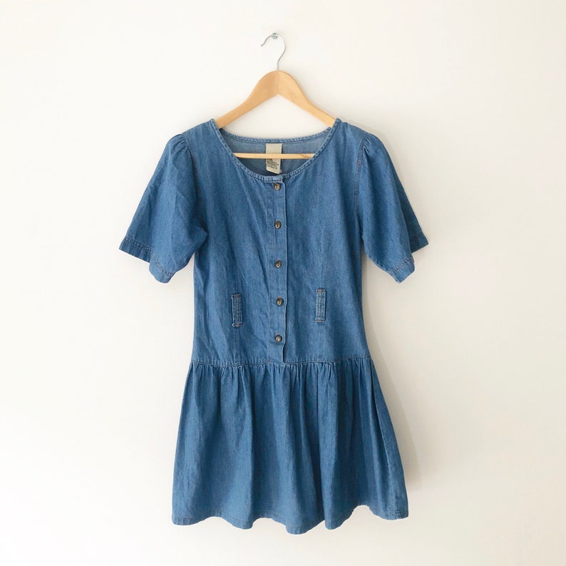 90s denim dress