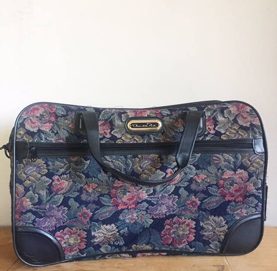 oscar de la renta luggage vintage