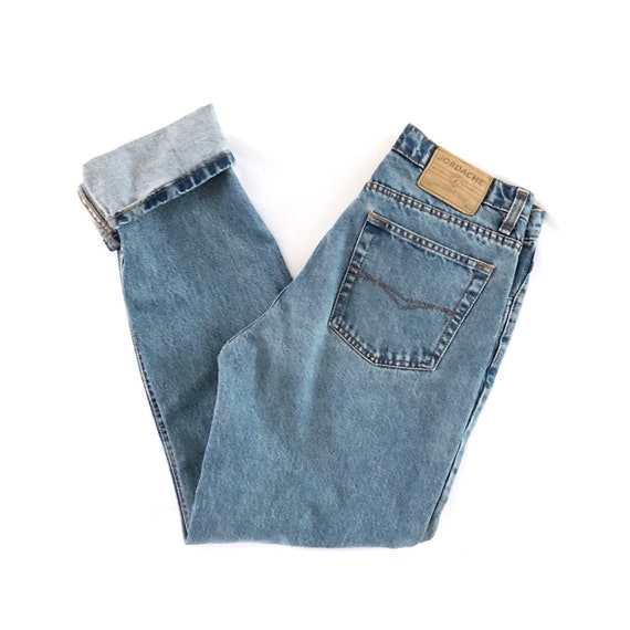 Vintage 80s Jordache High Waisted Blue Straight Le
