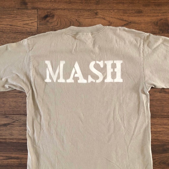 Vintage 90s MASH 4077 Khaki Army T 