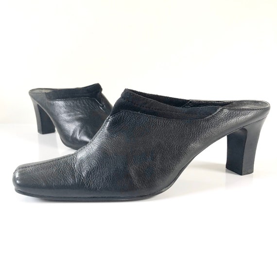 Vintage 90s Liz Claiborne Black Leather and Suede