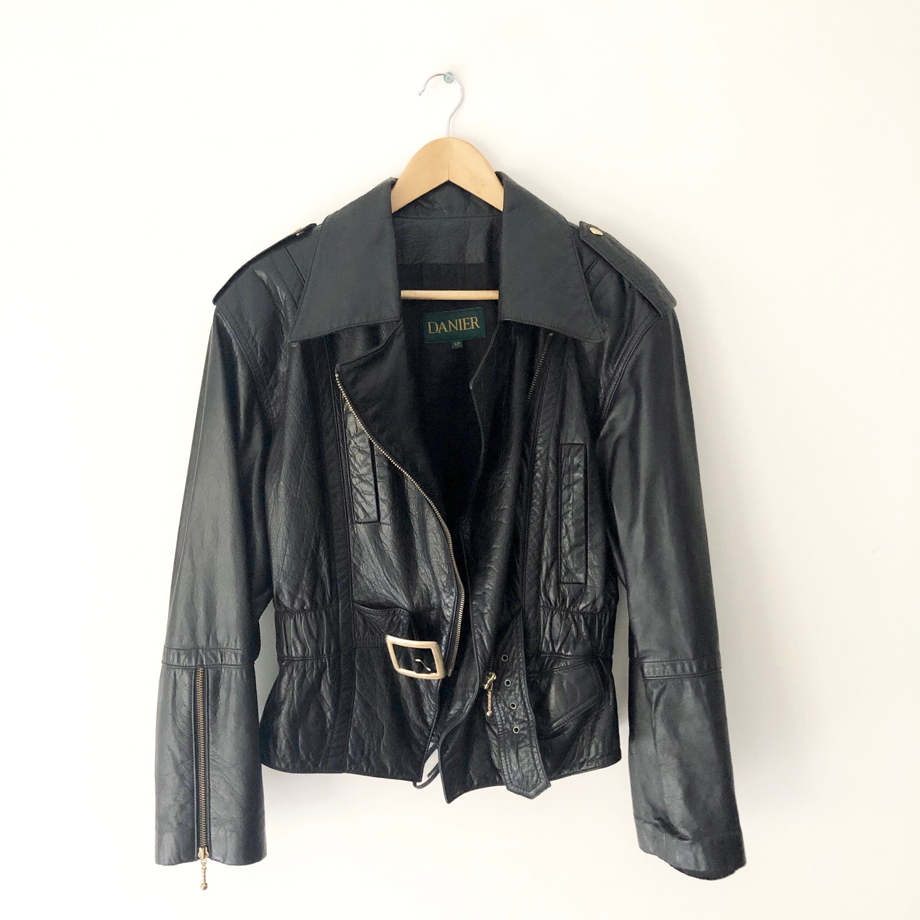 Vintage 90s Danier Black Leather 