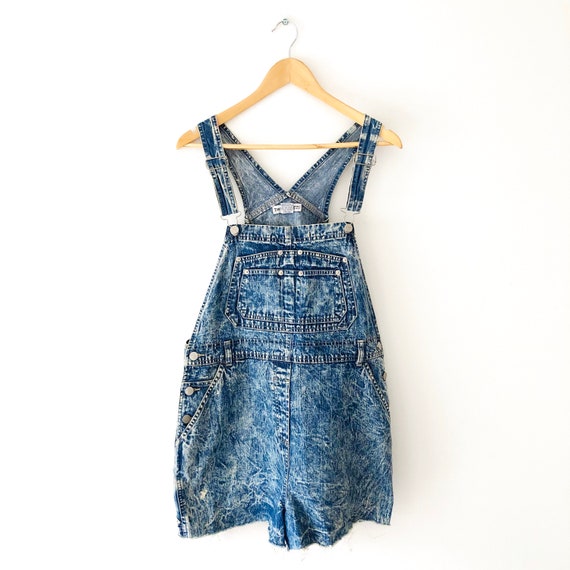 Vintage 90s Passports Blue Acid Wash Denim Short O