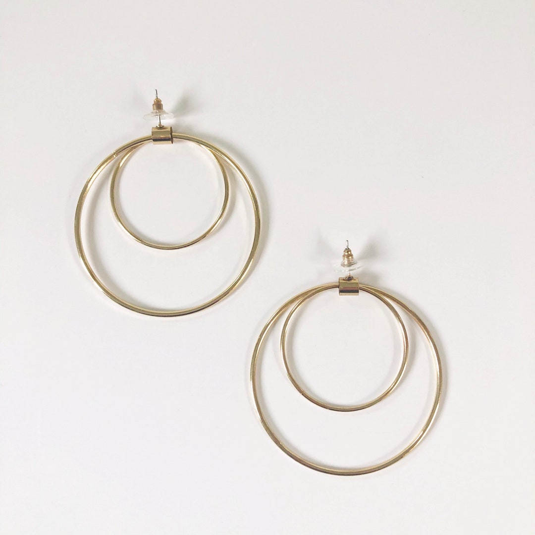 【VINTAGE HOLLYWOOD】Two-tone Ring Earrings~ツートーンピアス 6756781.png