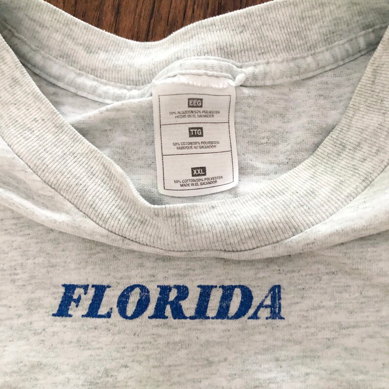 Size XXL Vintage 90s Florida Lobster Rainbow Graphic Tee
