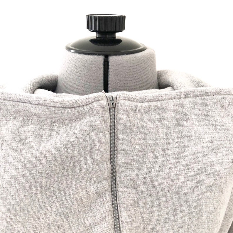 Size M Vintage 90s Roots Canada Women/'s Grey Embroidered Sweatshirt with Convertible Hood