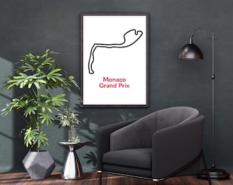 Monaco GP Track Art | Formula 1 Racing Poster (Digital Download)