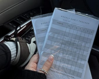 Wöchentlicher Habit Tracker Sticky Notepad (Beste Version von Dir)