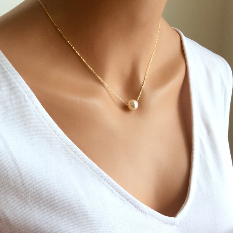 Bridal Pearl Necklace in Gold Chain With Cream Rose Swarovski Etsy