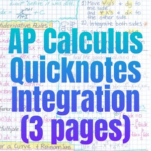 AP Calculus Essential Summary - Integration